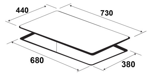 Bếp điện từ 2 vùng nấu Kaff KF-EG901IH 4500W