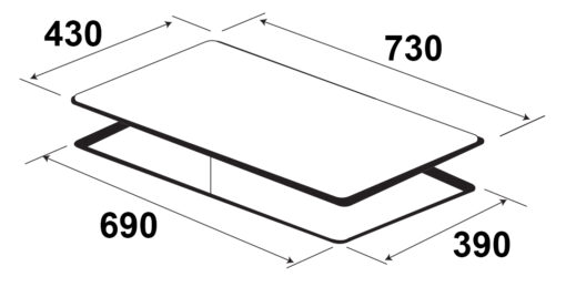 Bếp từ Kaff 2 vùng nấu KF-FL366II 4000W