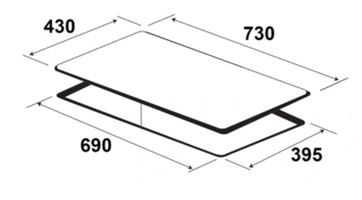 Bếp từ Kaff  2 vùng nấu KF-FL6068II 4800W