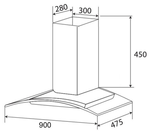 Máy hút mùi Kaff KF-GB983N 90cm