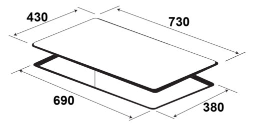 Bếp từ Kaff 2 vùng nấu KF-IH201II 4000W