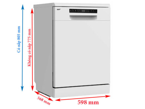 Máy rửa chén Kaff 17 bộ KF-SBL775W New Plus