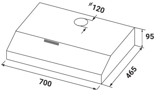 Máy hút mùi Kaff KF-SL70KB 70cm
