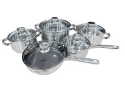 Bộ nồi chảo inox 5 món Kaff KF-ST005Fr