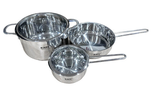 Bộ nồi cao cấp 3 món inox 304 Kaff KF-ST05304