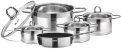 Bộ nồi chảo inox Kaff 5 món KF-ST09304