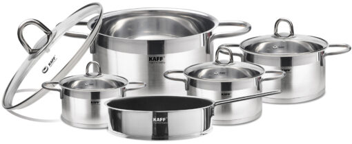 Bộ nồi chảo inox Kaff 5 món KF-ST09304