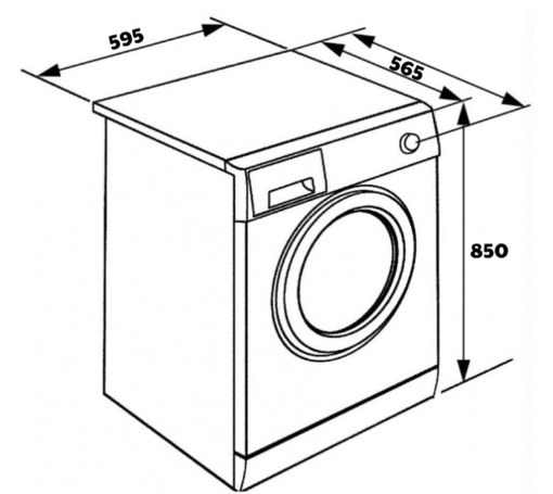Máy giặt sấy Kaff 9kg KF-WM09G05 cống suất 2000W