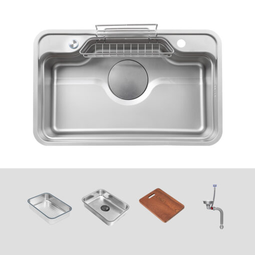 Chậu rửa inox Kluger 78cm KF7848FS - S78 Plus
