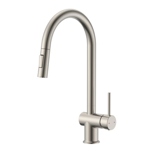 Vòi rửa Kluger dây rút nóng lạnh Nickel KLF0008SS