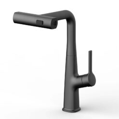 Vòi rửa Kluger dây rút nóng lạnh RO đen nhám KLF0018B