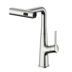 Vòi rửa Kluger dây rút nóng lạnh RO Nickel KLF0018S