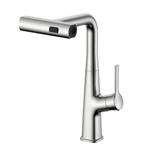 Vòi rửa Kluger dây rút nóng lạnh RO Nickel KLF0018S