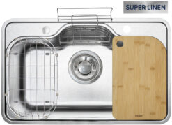 Chậu rửa inox Kluger 80cm KT8050SL Plus