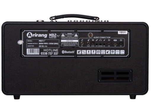 Loa Arirang MB2 Pro+ Plus Black 200W Bass 16.5 cm kèm 2 Tay Mic