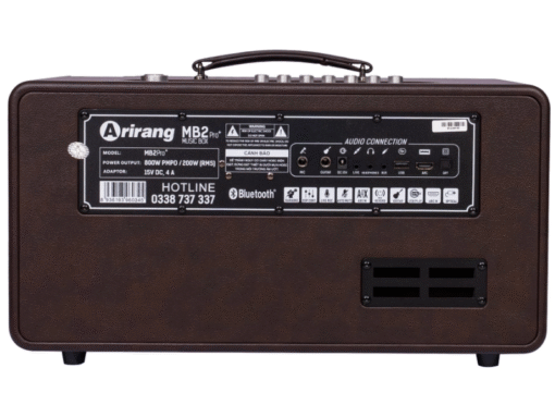 Loa Arirang MB2 Pro+ Plus Brown 200W Bass 16.5 cm kèm 2 Tay Mic