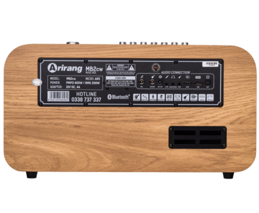 Loa Arirang MB2cw bass 16.5cm 11.3kg 200W pin LiFePo4 Bluetooth 5.0 Livestream