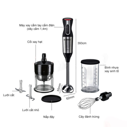 Máy xay cầm tay đa năng Bosch 1000W MS6CM6166
