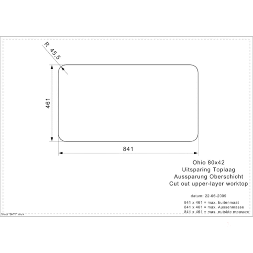 Chậu rửa đơn inox Reginox 84cm R15766