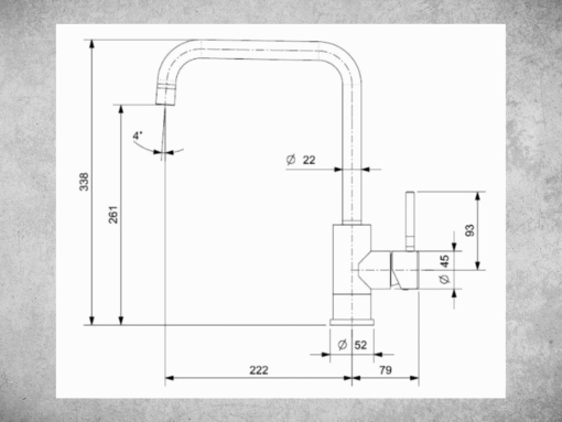Vòi rửa nóng lạnh Reginox Crystal R30516