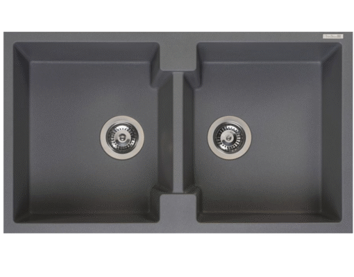 Chậu rửa 2 hố Reginox 86cm đá Amsterdam 20 màu xám R31018