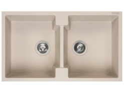 Chậu rửa 2 hố Reginox 86cm đá Amsterdam 20 màu kem R31025