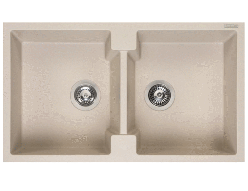Chậu rửa 2 hố Reginox 86cm đá Amsterdam 20 màu kem R31025