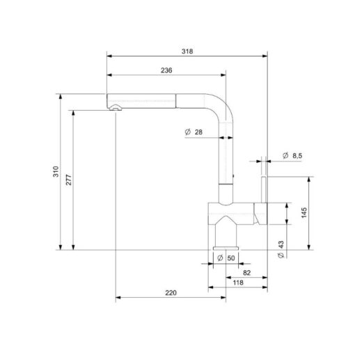 Vòi rửa Reginox Cedar R31636