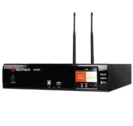 Amply Sumico SU400 2 kênh, 400W/CH, Bluetooth kèm điều khiển 2 micro