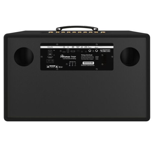 Loa xách tay Paramax Saga Black bass 20cm 300W 16kg kèm 2 micro