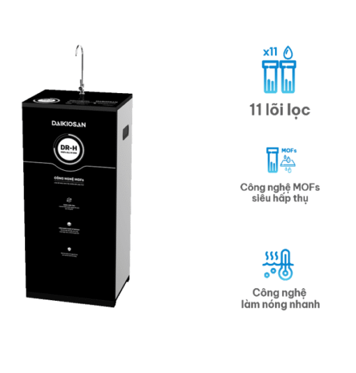 Máy lọc nước RO Dr.H 2D Daikiosan DN101 11 lõi lọc