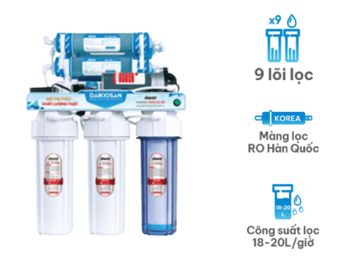 Máy lọc nước RO không tủ Daikiosan DSW-34009D3 9 lõi lọc