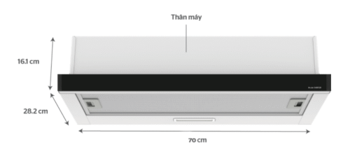 Máy hút mùi Sunhouse SHB6128 70cm