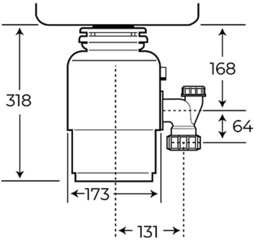 Máy hủy rác Teka TR 550 380W