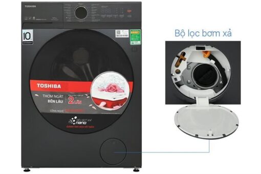 Máy giặt cửa trước13kg sấy 8kg Toshiba Inverter TWD-T21BU140UWV(MG) lồng ngang