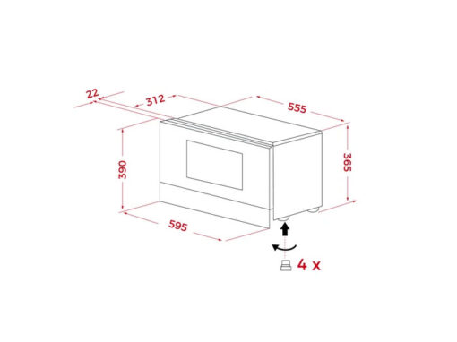 Lò vi sóng kết hợp nướng Teka ML 8220 BIS L SM 22 lít