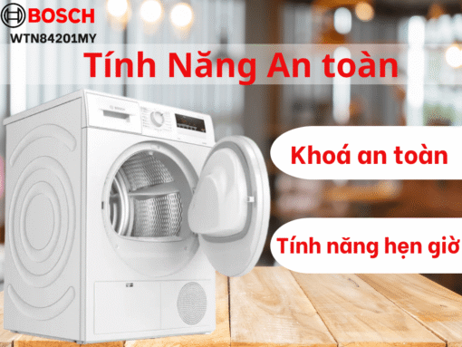 Máy sấy quần áo Bosch 8kg WTN84201MY Serie 4