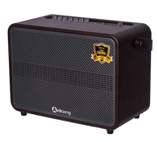Loa Arirang AM3 Brown bass 20cm 7.5kg 100W Bluetooth 5.0 kèm 2 Mic