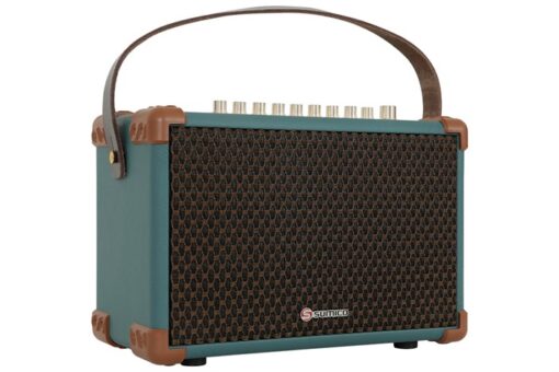 Loa karaoke xách tay Sumico 100W 2 micro kèm điều khiển BELLA 42 Blue