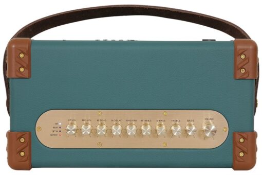 Loa karaoke xách tay Sumico 100W 2 micro kèm điều khiển BELLA 42 Blue
