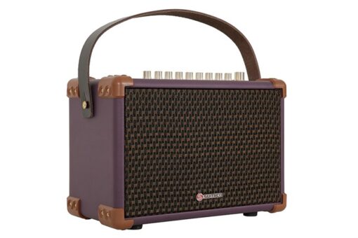 Loa karaoke xách tay Sumico 100W 2 micro kèm điều khiển BELLA 42 Purple