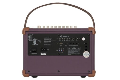 Loa karaoke xách tay Sumico 100W 2 micro kèm điều khiển BELLA 42 Purple