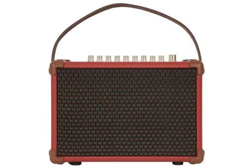 Loa karaoke xách tay Sumico 100W 2 micro kèm điều khiển BELLA 42 Red