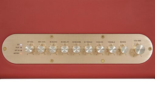 Loa karaoke xách tay Sumico 100W 2 micro kèm điều khiển BELLA 42 Red