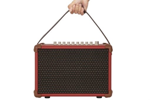 Loa karaoke xách tay Sumico 100W 2 micro kèm điều khiển BELLA 42 Red