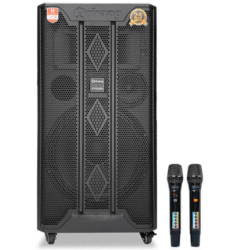 Loa kéo Arirang MK3 Max bass 40cm 350W 36kg pin 5-7h kèm 2 tay micro