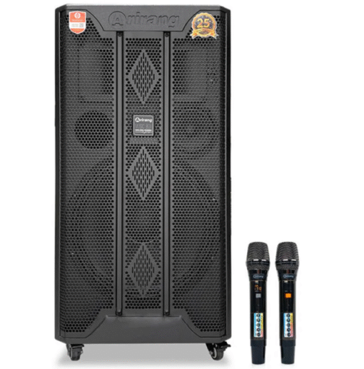 Loa kéo Arirang MK3 Max bass 40cm 350W 36kg pin 5-7h kèm 2 tay micro
