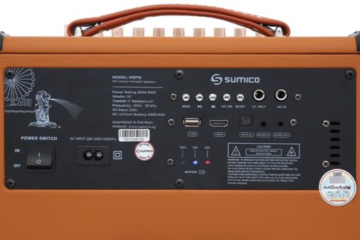 Loa karaoke xách tay Sumico 100W 2 micro MSP10