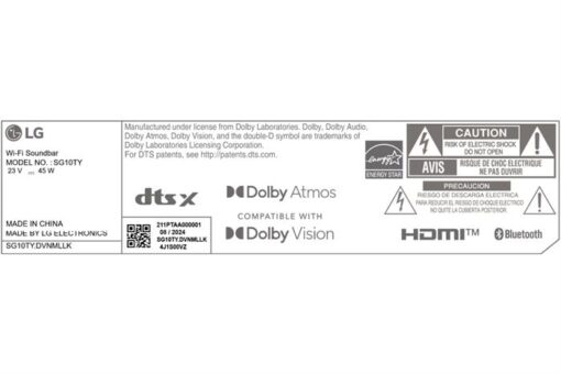 Dàn loa thanh LG 420W SG10TY