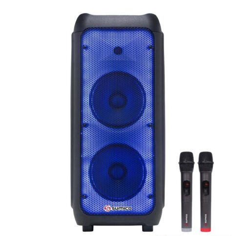 Loa Sumico SU-802 bass 20cm x 2 công suất 100W bluetooth 2 micro